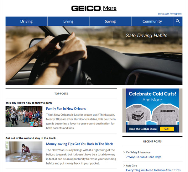 GEICO More - Homepage